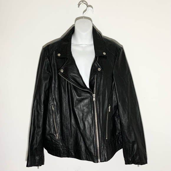 Sly & co 100% genuine leather black Moto jacket - Picture 2 of 8